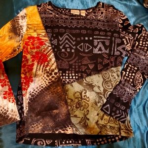 Women's Chicos long-sleeved knit blouse